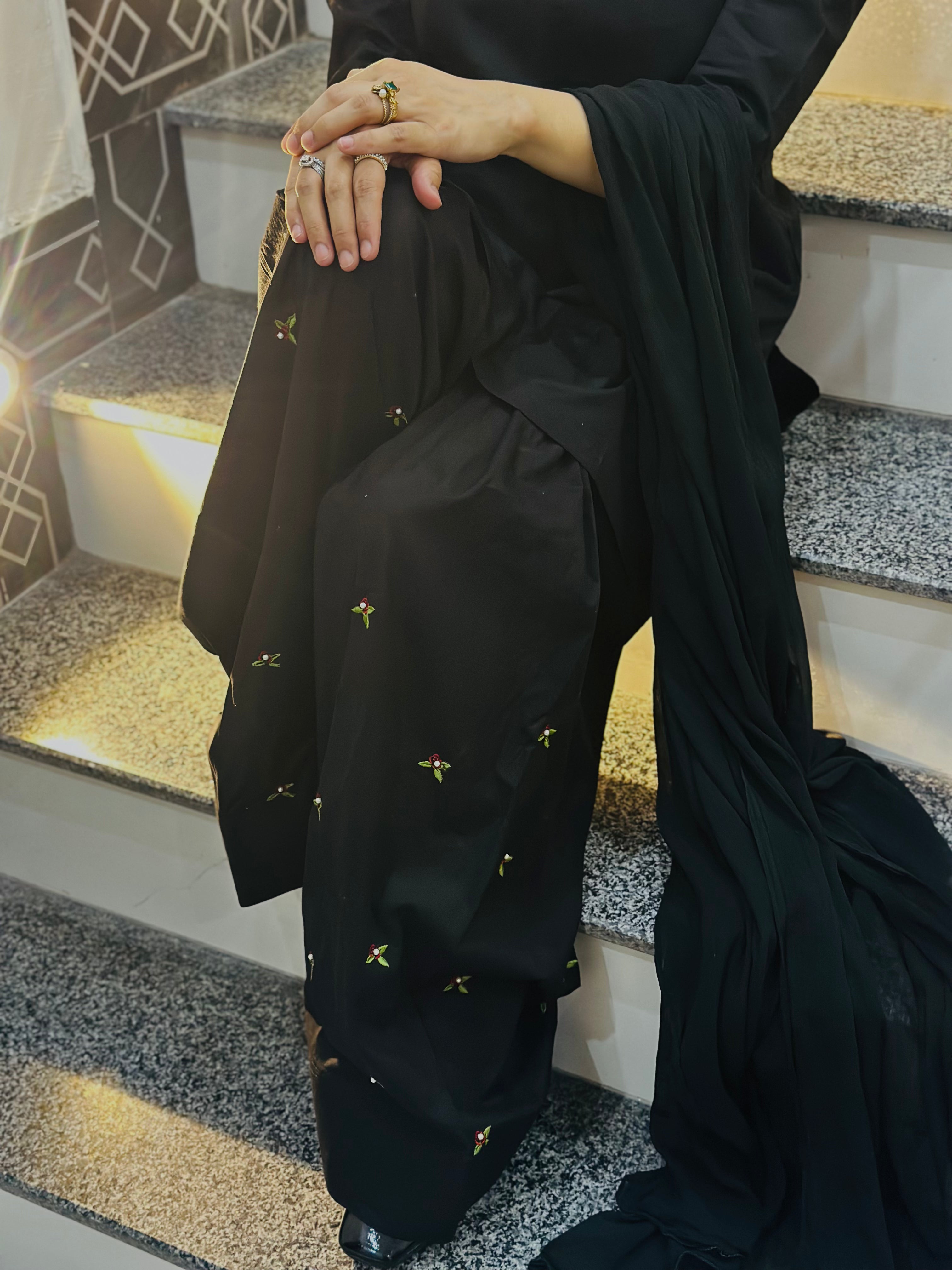 Embroidered Farshi Shalwar Suit