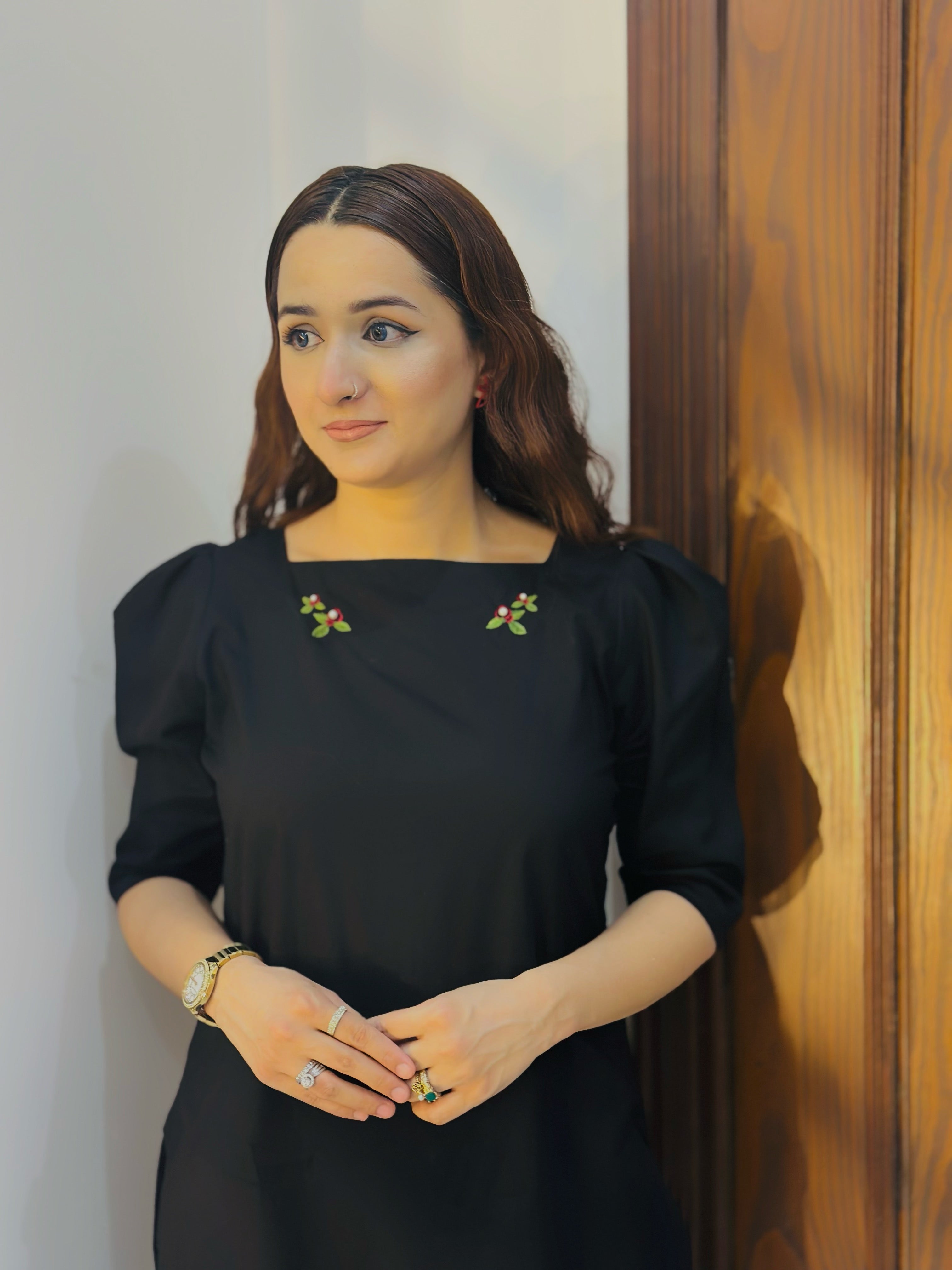 Embroidered Farshi Shalwar Suit