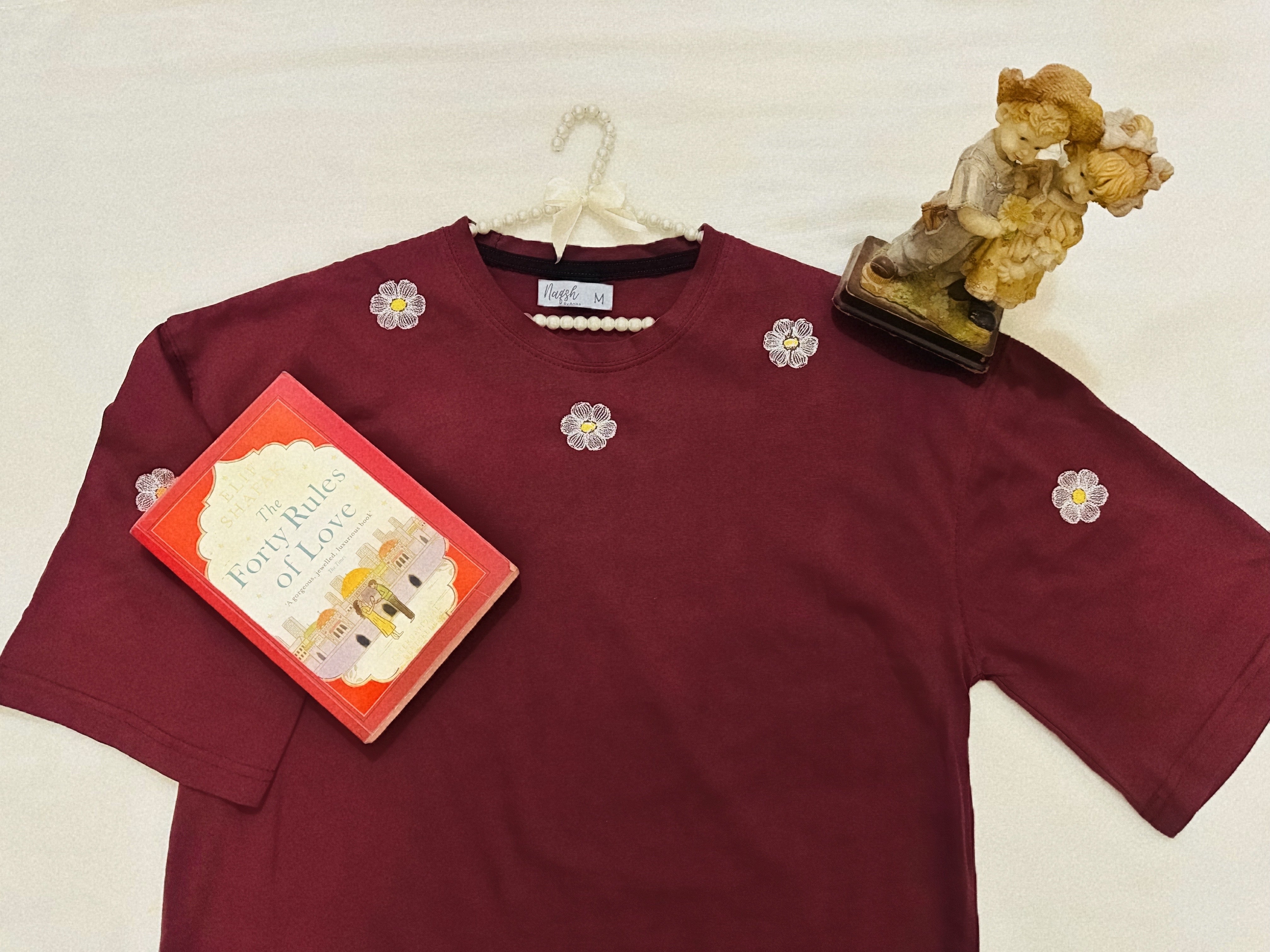Petal Pop Tee – Maroon