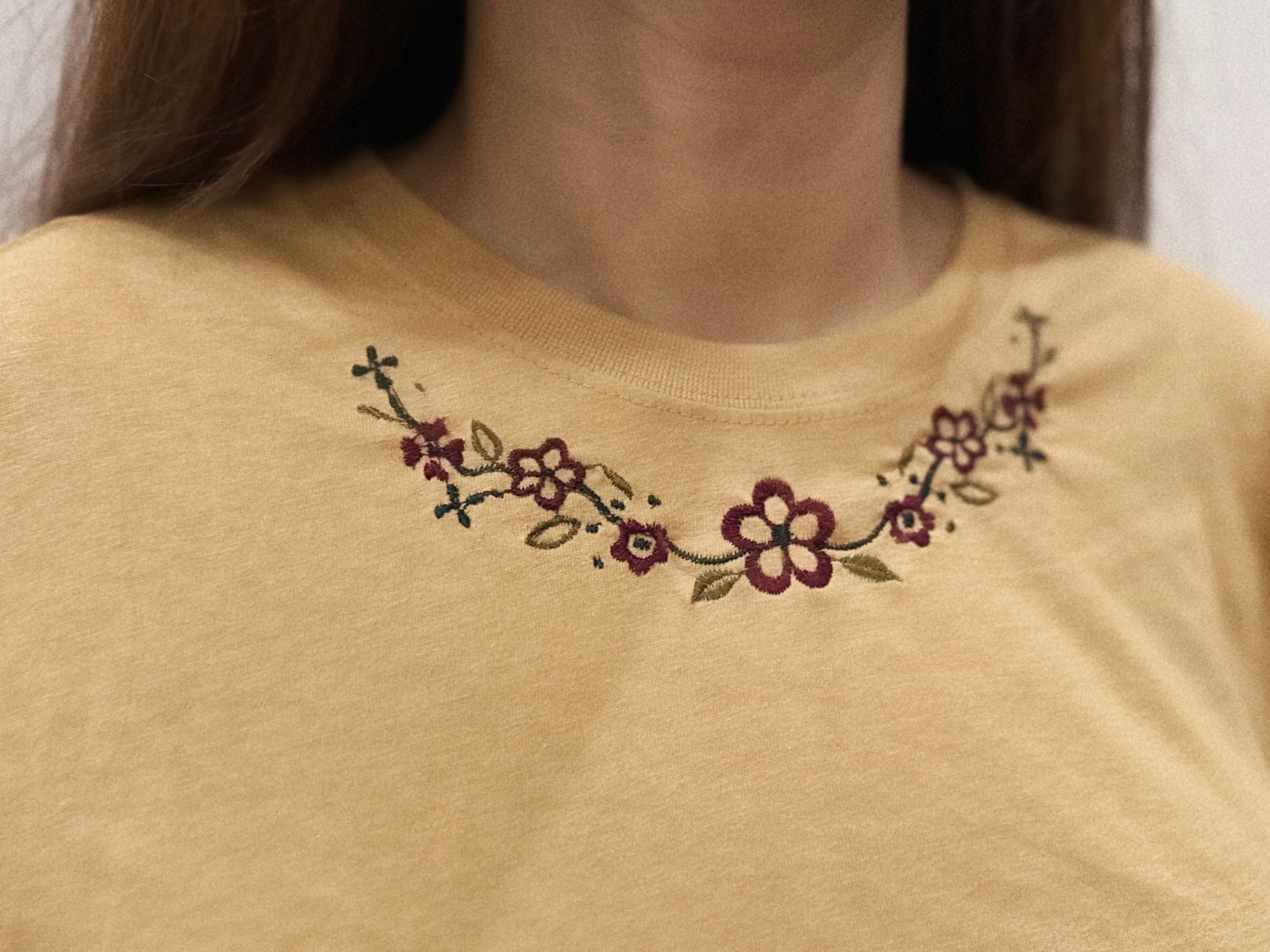 Golden Bloom Tee – Khaaki